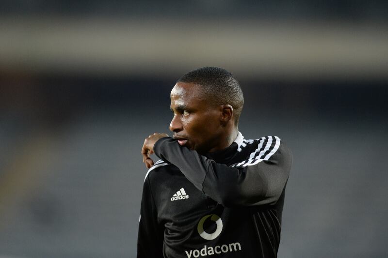 Thembinkosi Lorch of Orlando Pirates during the DStv Premiership match against Maritzburg United at Orlando Stadium on May 24.