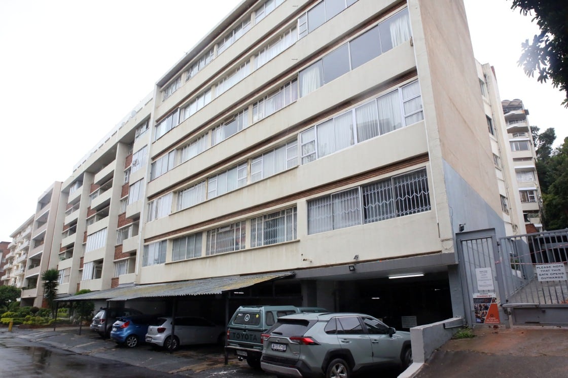 A block of flats in Killarney where the drilling of a borehole led to the Gautrain tunnel being damaged.