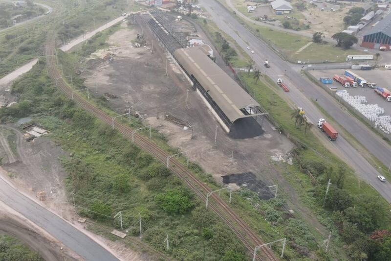 The bypass road under construction to help ease traffic congestion to and from Durban's port.