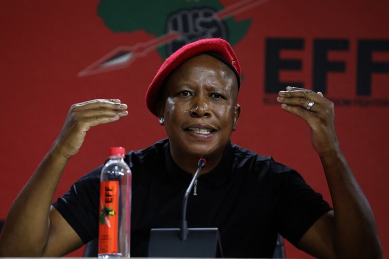 EFF leader Julius Malema says he plans to release a video of a burglary at President Cyril Ramaphosa's farm. File photo.